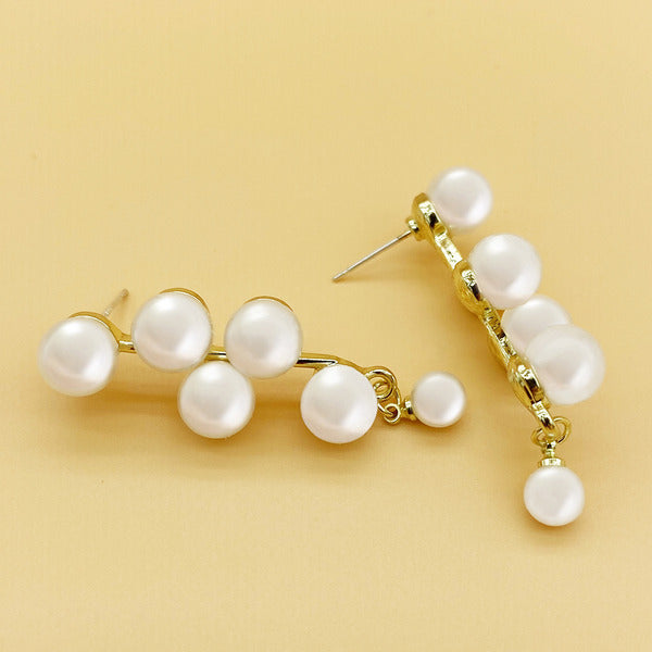 Korean Pearl Drop Dangle Earrings