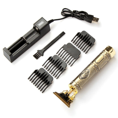 Trimmer Men Professional Cordless Hair Clipper Dragon Style, Rechargeable Trimmer For Beard, Hairs, Moustache & Face, Electric T Blade Zero Gapped Shaving Machine Men's Grooming Kit