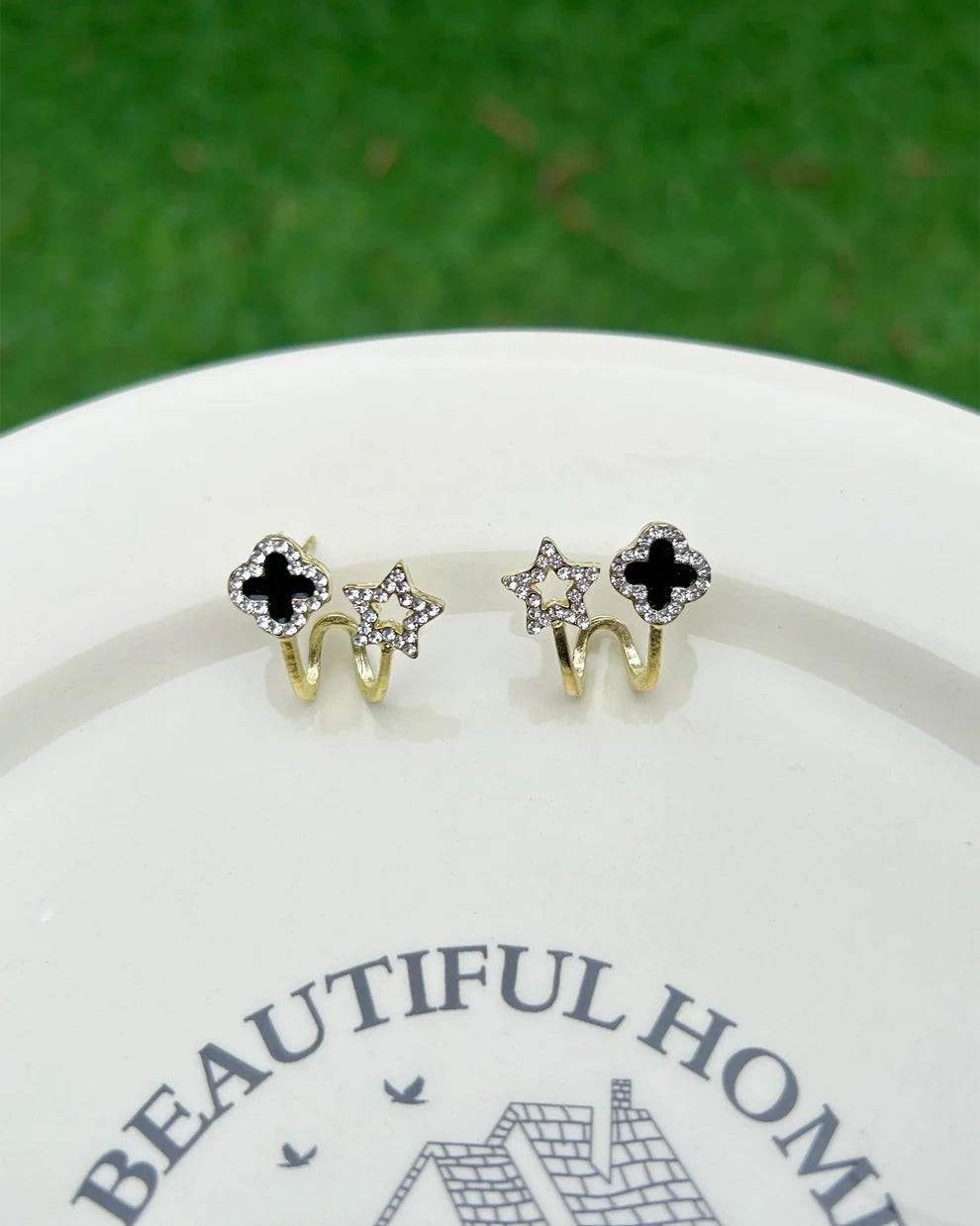 Korean Fashion Vibrato Korean Earrings For Women and Girls (1 Pair Earrings)