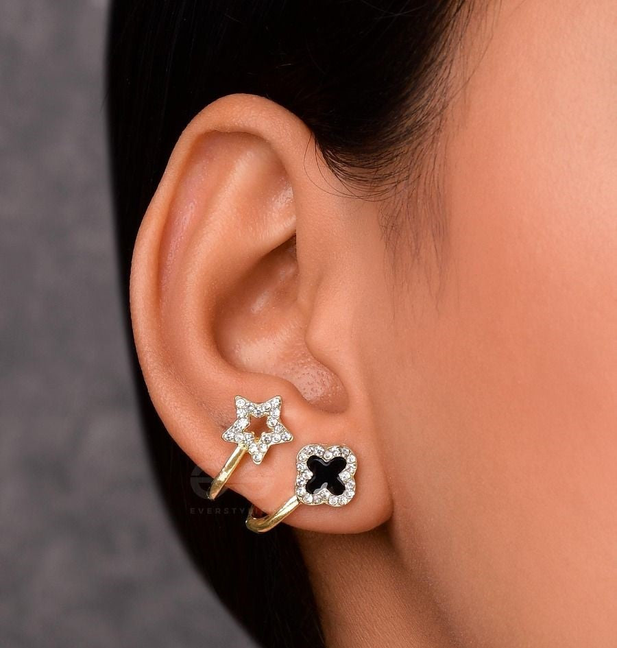 Korean Fashion Vibrato Korean Earrings For Women and Girls (1 Pair Earrings)