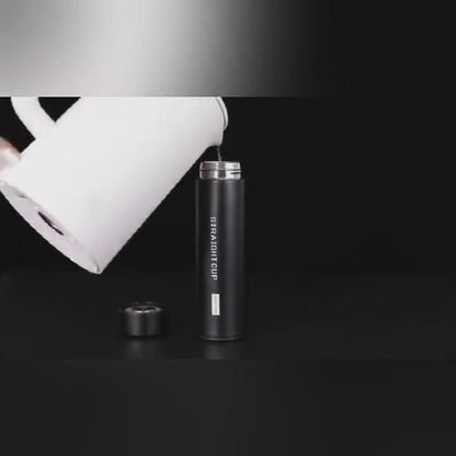 500ml Stainless Steel Smart Water Bottle – Vacuum Flask with LED Temperature Display (Black, Assorted Colors)