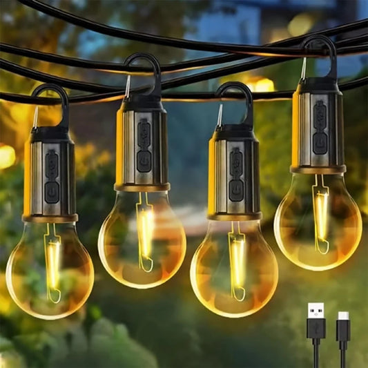 Portable LED Camping Light – Rechargeable, Waterproof, Energy-Saving Lantern for Outdoor, Hiking, Emergency & Travel
