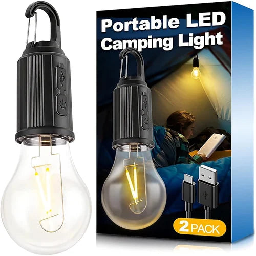 Portable LED Camping Light – Rechargeable, Waterproof, Energy-Saving Lantern for Outdoor, Hiking, Emergency & Travel